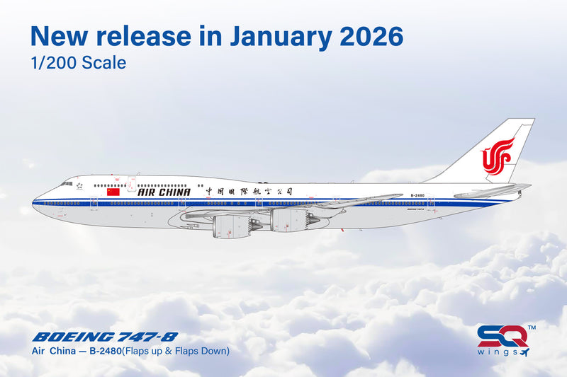 L2158 | SQ Wings 1:200 | Boeing 747-8 Air China B-2480 | is due March 2026