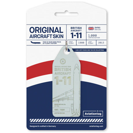 AVTAGZH763 | Aircraft Skin Tags | Original Aircraft Skin - BAC 111-539GL QinteQ ZH763