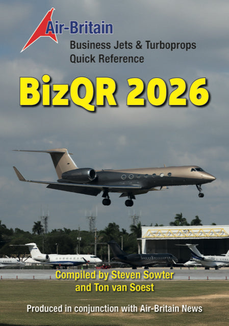 Bizqr26 | Air-Britain Books | Business Jets and Turboprops Quick Reference 2026