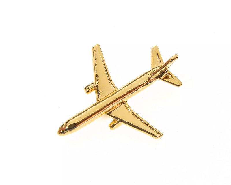 CL009 | Clivedon Collection Pin Badges | Boeing 757 22ct Gold plated pin badge