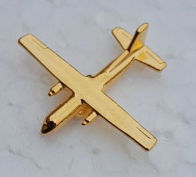 CL075 | Clivedon Collection Pin Badges | TRANSALL C160 22ct Gold plated pin badge