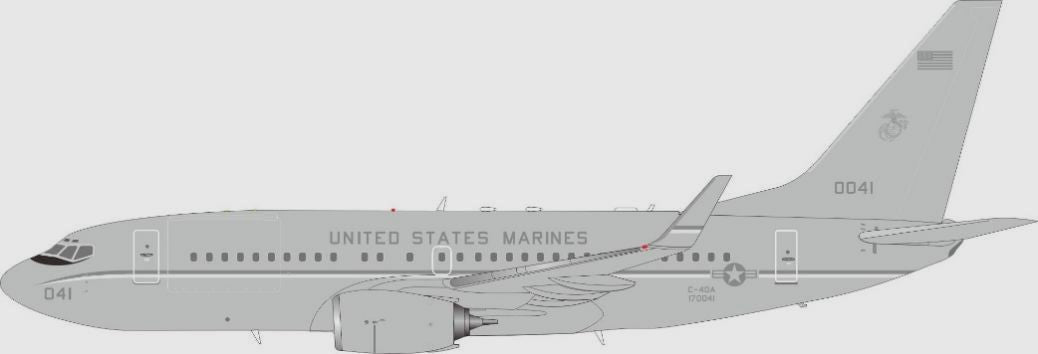 JF-737-7-004 | JFox Models 1:200 | Boeing 737-7AFC C-40A United States Marines 170041