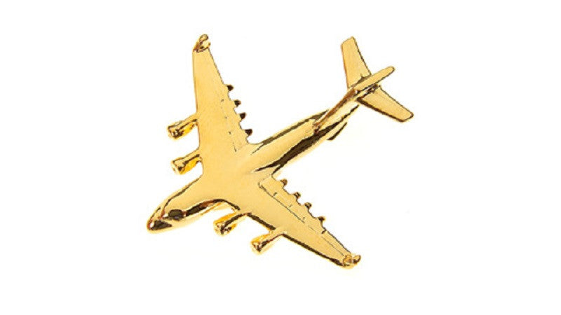CL097 | Clivedon Collection Pin Badges | Boeing C-17 Globemaster III 22ct Gold plated pin badge