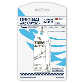 AVTAGCSTGV | Aircraft Skin Tags | Original Aircraft Skin - Airbus A310 SATA CS-TGV