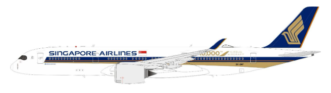 JF-A350-9-020 | JFox 1:200 | Airbus A350-941 Singapore Airlines 10,000th Airbus 9V-SMF | is due July 2025