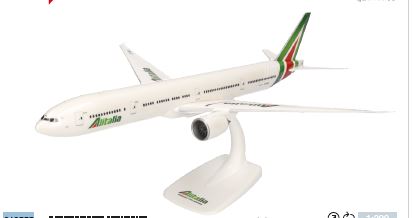 612555 | Herpa Snap-Fit 1:200 | Boeing 777-300ER Alitalia – EI-WLA Roma |