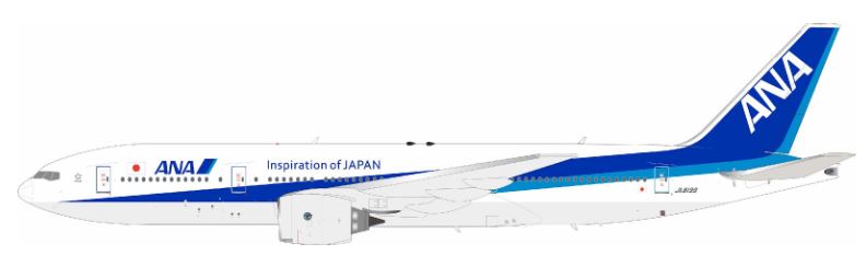 B-772-8199 | Blue Box 1:200 | Boeing 777-281 All Nippon Airways - ANA JA8199 with stand |