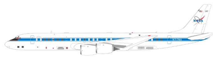 IF872NASA03 | InFlight200 1:200 | McDonnell Douglas DC-8-72 NASA  N717NA with stand
