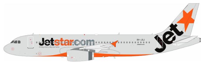 B-320-JSJ | Blue Box 1:200 | Airbus A320-232 Jetstar Asia Airways 9V-JSJ | is due April 2026