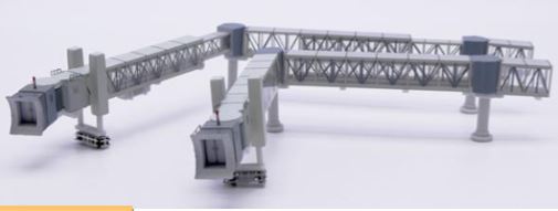 LH4389 | JC Wings 1:400 | Air Passenger Bridge for B737 (Transparent) | is due February 2026