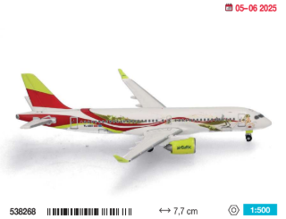 538268 | Herpa Wings 1:500 | airBaltic Airbus A220-300 “50th A220” – YL-ABX | is due April 2025