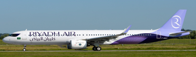 XX40775 | JC Wings 1:400 | Airbus A321XLR  Riyadh Air Reg: F-WWBZ | is due July 2025