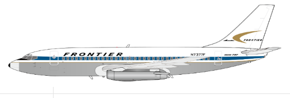 XX20506 | JC Wings 1:200 | Boeing 737-200 Frontier Airlines Polished N7377F | is due January 2025