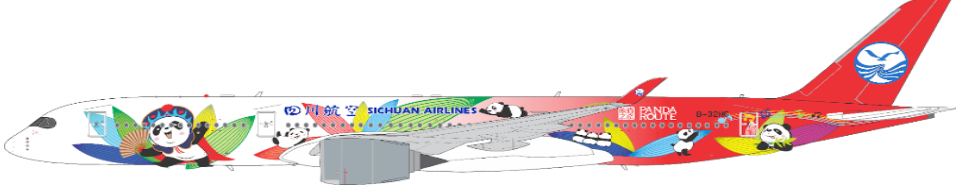 AV4208 | Aviation 400 1:400 | Airbus A350-941 Sichuan Airlines B-32HG | is due December 2024