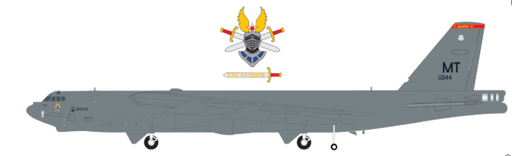 573467 | Herpa Military 1:200 | Boeing B-52H Stratofortress U.S. Air Force 23rd Bomb Squadron Barons, 5th Bomb Wing, Minot Air Base Excalibur 60-0044 | was due March 2025