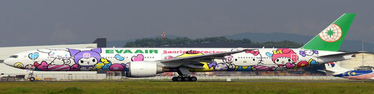 AV4290 | Aviation 400 | Boeing 777-35EER EVA Air Hello Kitty - Lolly Jet B-16740