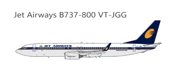 PM2024 | Panda Models 1:400 | Boeing 737-800 Jet Airways VT-JGG | was due December 2024