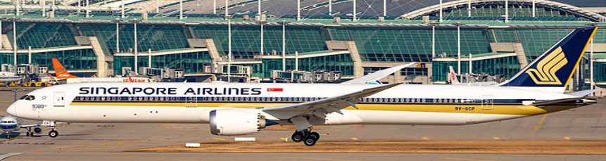 AV4263 | Aviation 400 1:400 | Boeing 787-10 Dreamliner Singapore Airlines 9V-SCP detachable gear