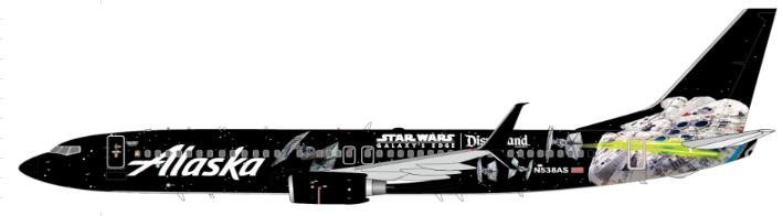 SA4009 | JC Wings 1:400 | Alaska Airlines Boeing 737-800 SW Reg: N538AS