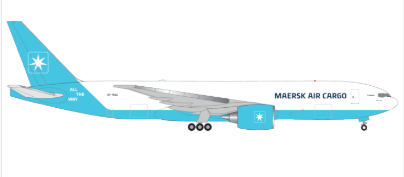 538305 | Herpa Wings 1:500 | Boeing 777F Maersk Air Cargo OY-MAC Maersk Swan