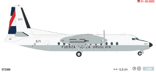 573368 | Herpa Military 1:200 | Fairchild FH-227D Uruguayan Air Force (LCD) – 571 | was due January 2025