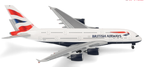 524391-003 | Herpa Wings 1:500 | Airbus A380 British Airways G-XLEF | was due January 2025