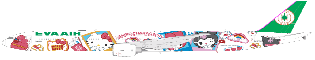 AV4280 | Aviation 400 1:400 | Boeing 777-36NER B-16722 EVA Air Sanrio Character | is due December 2024