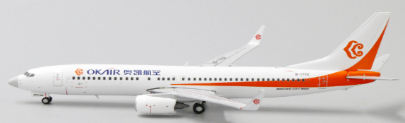 XX4411 | JC Wings 1:400 | Boeing 737-800 Okay Airways Grey nose B-1732 | is due January 2025