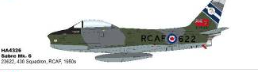 HA4326 | Hobby Master Military 1:72 | Sabre Mk. 6 23622, 430 Squadron, RCAF, 1950s | is due March 2025