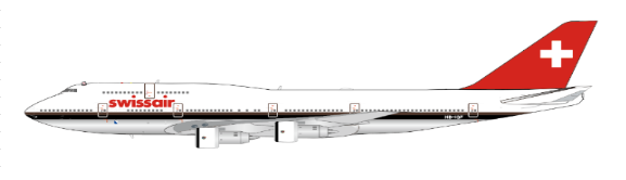 XX40281 | JC Wings 1:400 | Boeing 747-300 Swissair Polished HB-IGF | is due January 2025