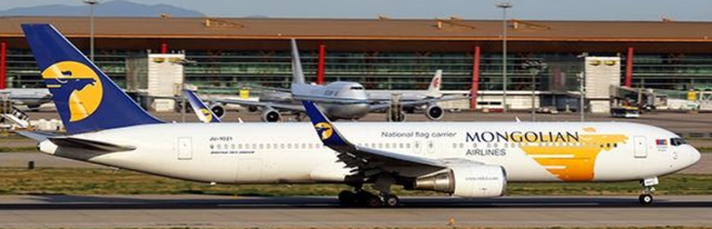 LH4254 | JC Wings 1:400 | 1/400 MIAT Mongolian Airlines Boeing 767-300(ER) Reg: JU-1021 (With Antenna)