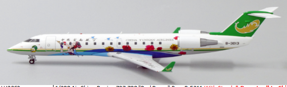 LH2183 | JC Wings 1:200 | Bombardier CRJ-200ER China Yunnan Airlines B-3013 | is due January 2025