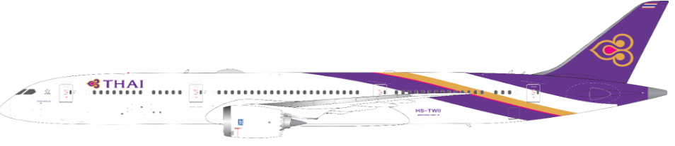 AV4200 | Aviation 400 1:400 | Boeing 787-9 Dreamliner Thai Airways International HS-TWB | is due December 2024