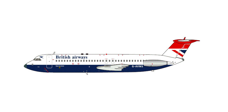 ARDBA129 | ARD Models 1:200 | BAC111-510ED British Airways 'Negus' G-AVMS | is due March 2025