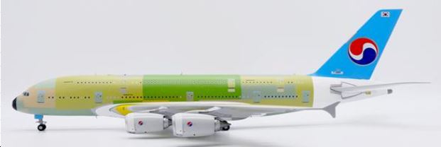 XX20064 | JC Wings 1:200 | Airbus A380 Korean Air Bare Metal With Stand Reg: F-WWSS