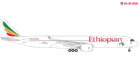 538428 | Herpa Wings 1:500 | Airbus A350-1000 Ethiopian ET-BAW | is due April 2025