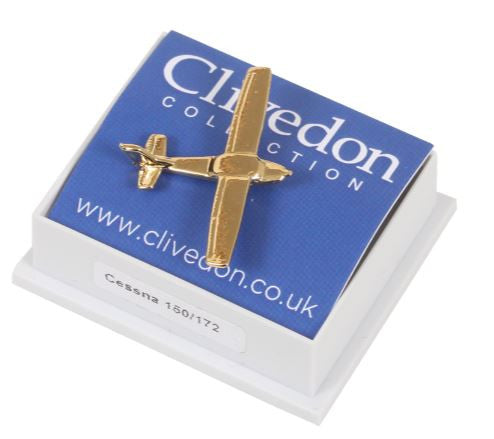 CL058 | Clivedon Collection Pin Badges | CESSNA 160/172 22ct Gold plated pin badge