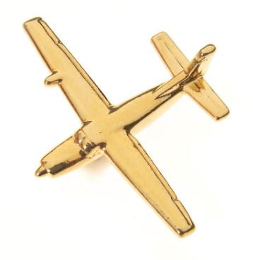 CL057 | Clivedon Collection Pin Badges | CESSNA Caravan 22ct Gold plated pin badge