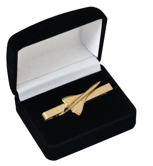 CTG1 | Clivedon Collection Tie Bars | BAC/Aerospatiale Concorde 22ct Gold plated Tie Bar