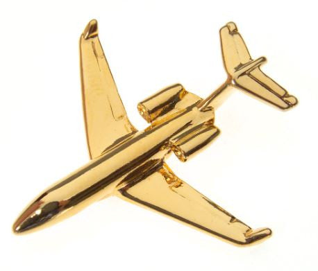 CL059 | Clivedon Collection Pin Badges | CONTINENTAL JET 22ct Gold plated pin badge