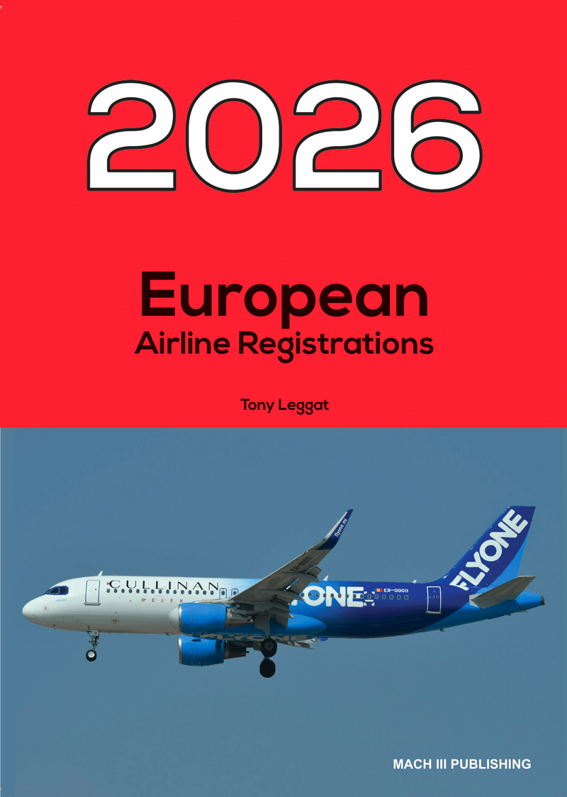 EAR2026 | Mach III Publishing Books | European Airline Registrations 2026
