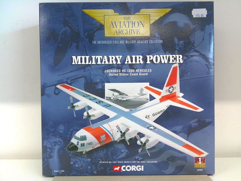 48404 | Corgi Military 1:144 | Lockheed HC-130H Hercules USCG '1720' **PRE OWNED**
