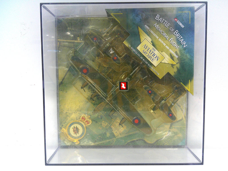 AA49501 | Corgi 1:144 scale | Lancaster / Spitfire / Hurricane RAF Battle of Britain Memorial Flight 3 plane set