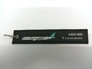 Key Tag Cathay A350-900 | Fabric Embriodered Key Tag | Cathay Pacific