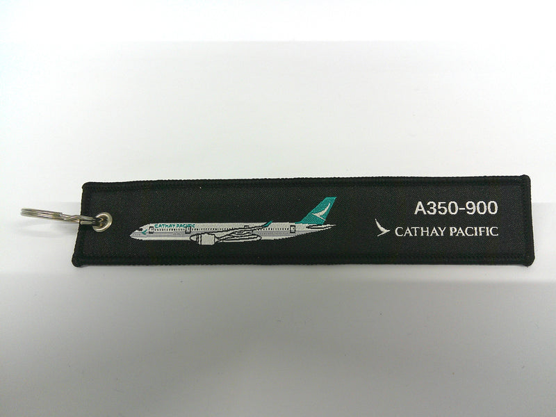 Key Tag Cathay A350-900 | Fabric Embriodered Key Tag | Cathay Pacific