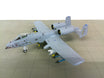 Fairchild Republic A-10A 80-194 FT US Air Force plastic display model on a stand.