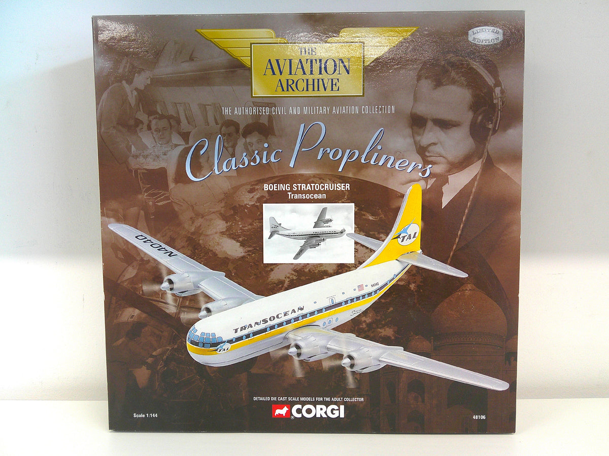 032435481062 | 48106 | Corgi 1/144 Die-Cast | Boeing 377 Stratocruiser | Transocean N404Q