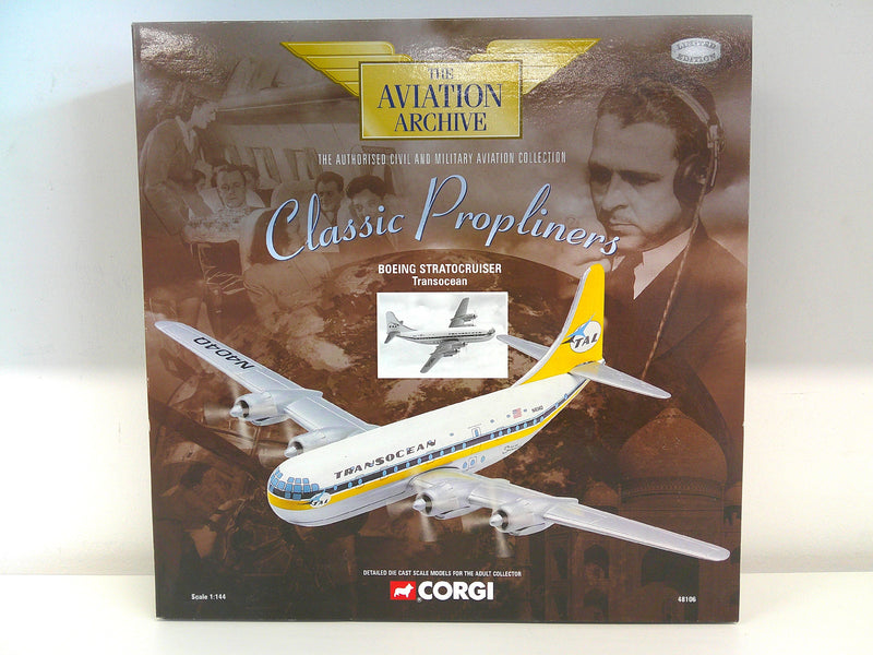 032435481062 | 48106 | Corgi 1/144 Die-Cast | Boeing 377 Stratocruiser | Transocean N404Q