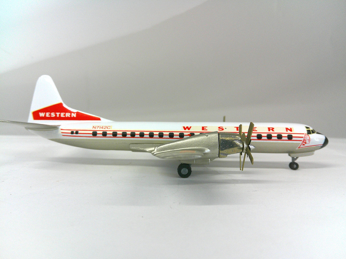 CA9B | Western Models 1:200 | Lockheed L188 'Electra' N7142C Western Airlines **Pre Owned**