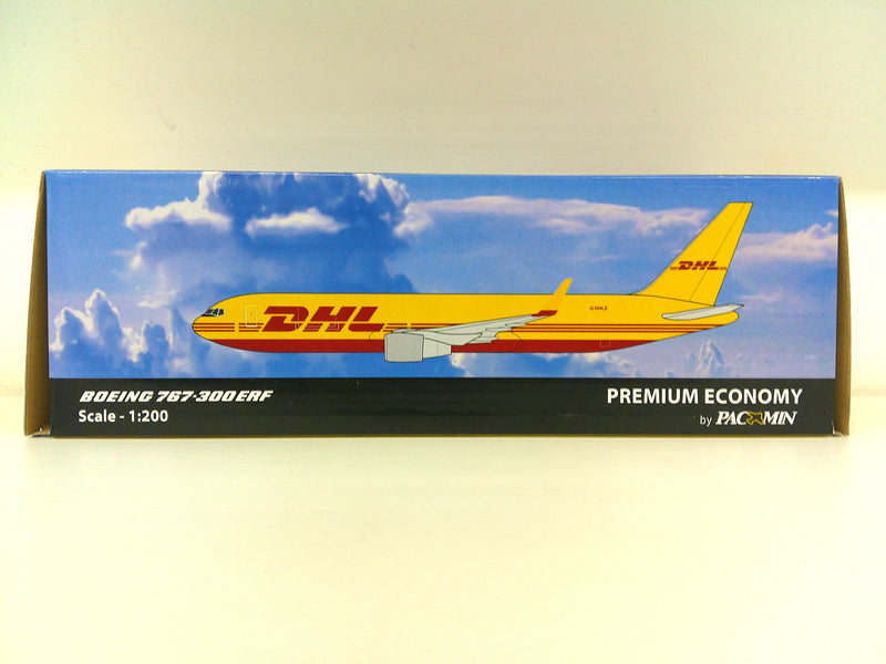 G-DHLE | Pacmin 1:200 Snap-Fit (Premium Economy) | Boeing 767-300ERF G-DHLE DHL **PRE OWNED**